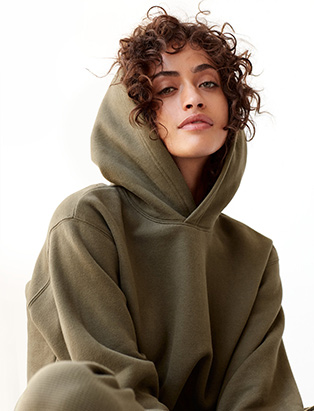 curly hair under hoodie by BMC graduate Erin Klassen