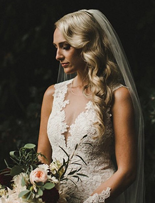 hairstylist and BMC hair graduate Erin Klassen creates fairytale bridal hair looks