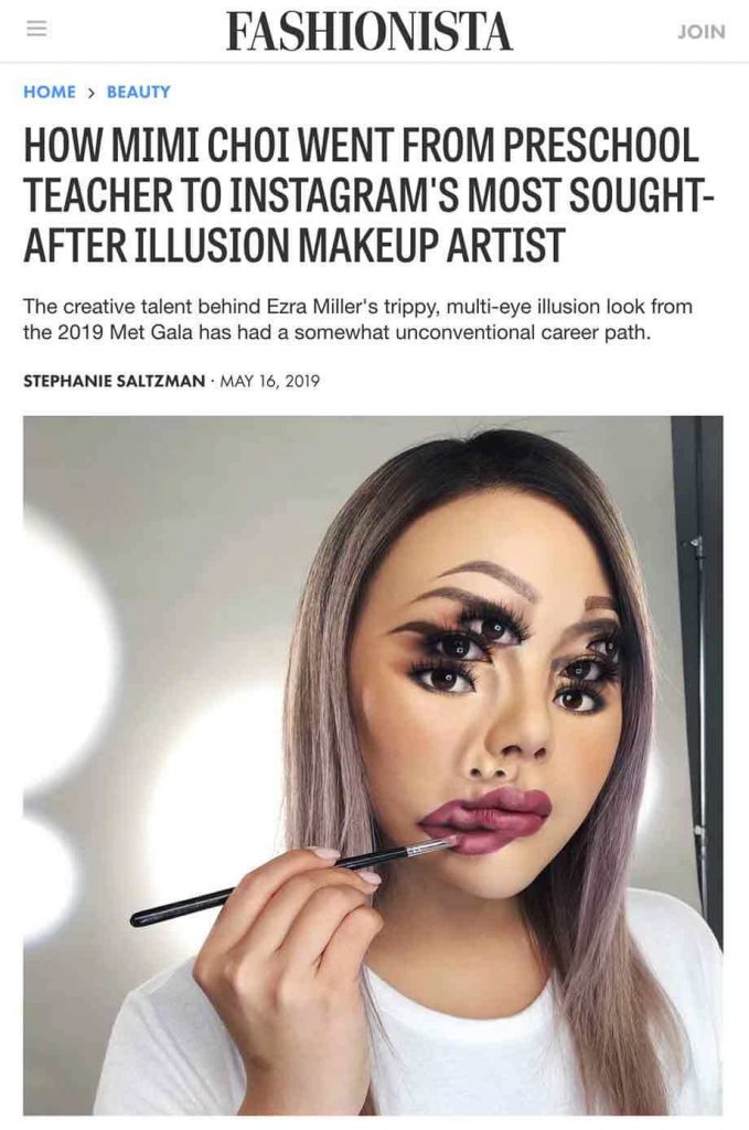 fashionista article mimi choi illusion makeup artist