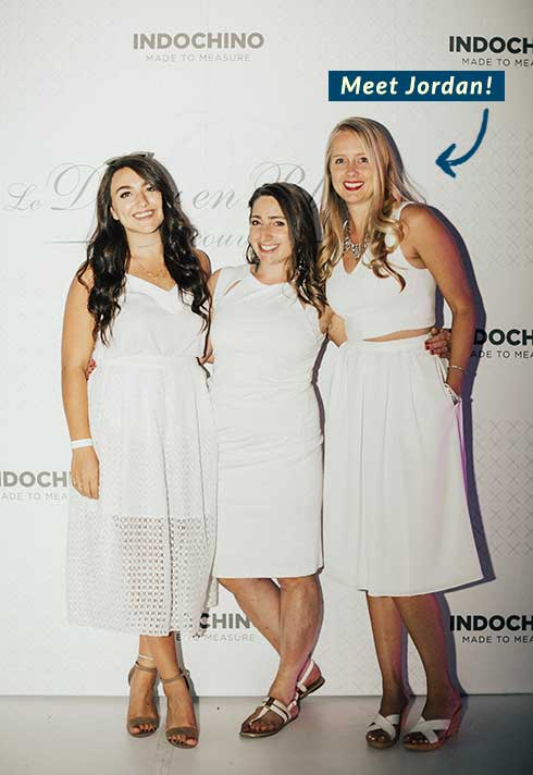 Fashion Marketing School Graduate Jordan Torris, Event Planning for Indochino and Diner en Blanc Vancouver