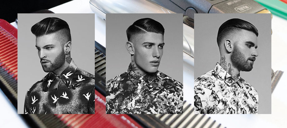 Trio of mens haircuts by pro barber Sandra Perovic