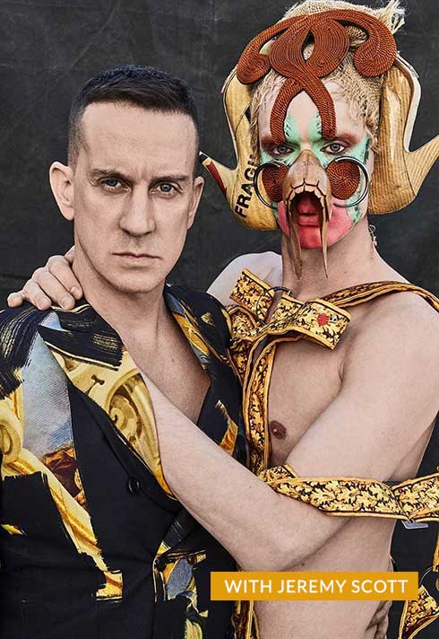 Lyle Reimer with Fashion Designer Jeremy Scott