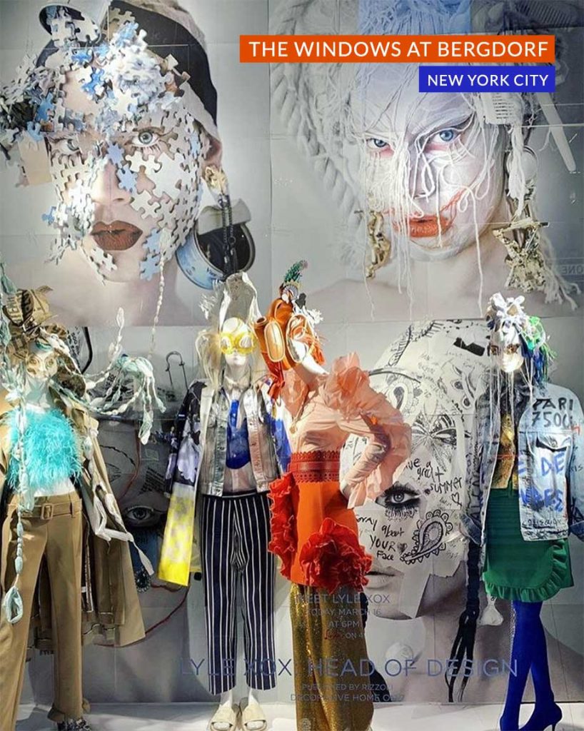 Bergdorf Goodman NYC unveils Lyle XOX window