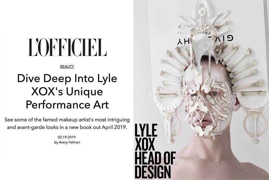 L'OFFICIEL features Blanche Macdonald Makeup graduate LYLE XOX