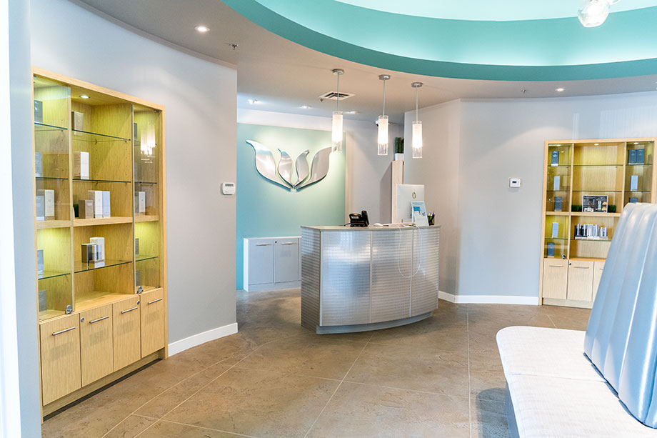 Beautiful Spa reception desk