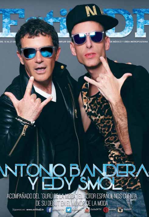 cover with Antonio Banderas and Edy Smol makeup by Blanche Macdonald graduate Alejandra Hernandez