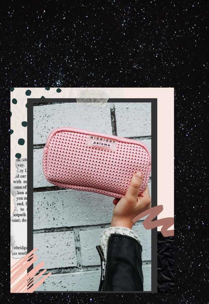 Tayler Rogers aka Midnight Paloma's toiletry bag design