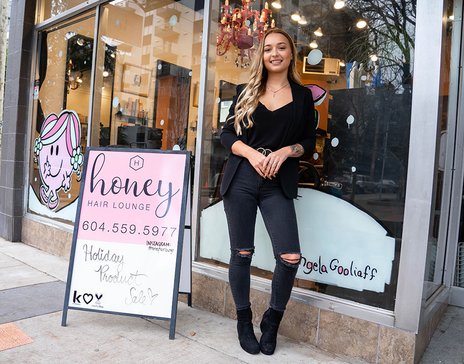 Owner and stylist at the Honey Lounge in Vancouver