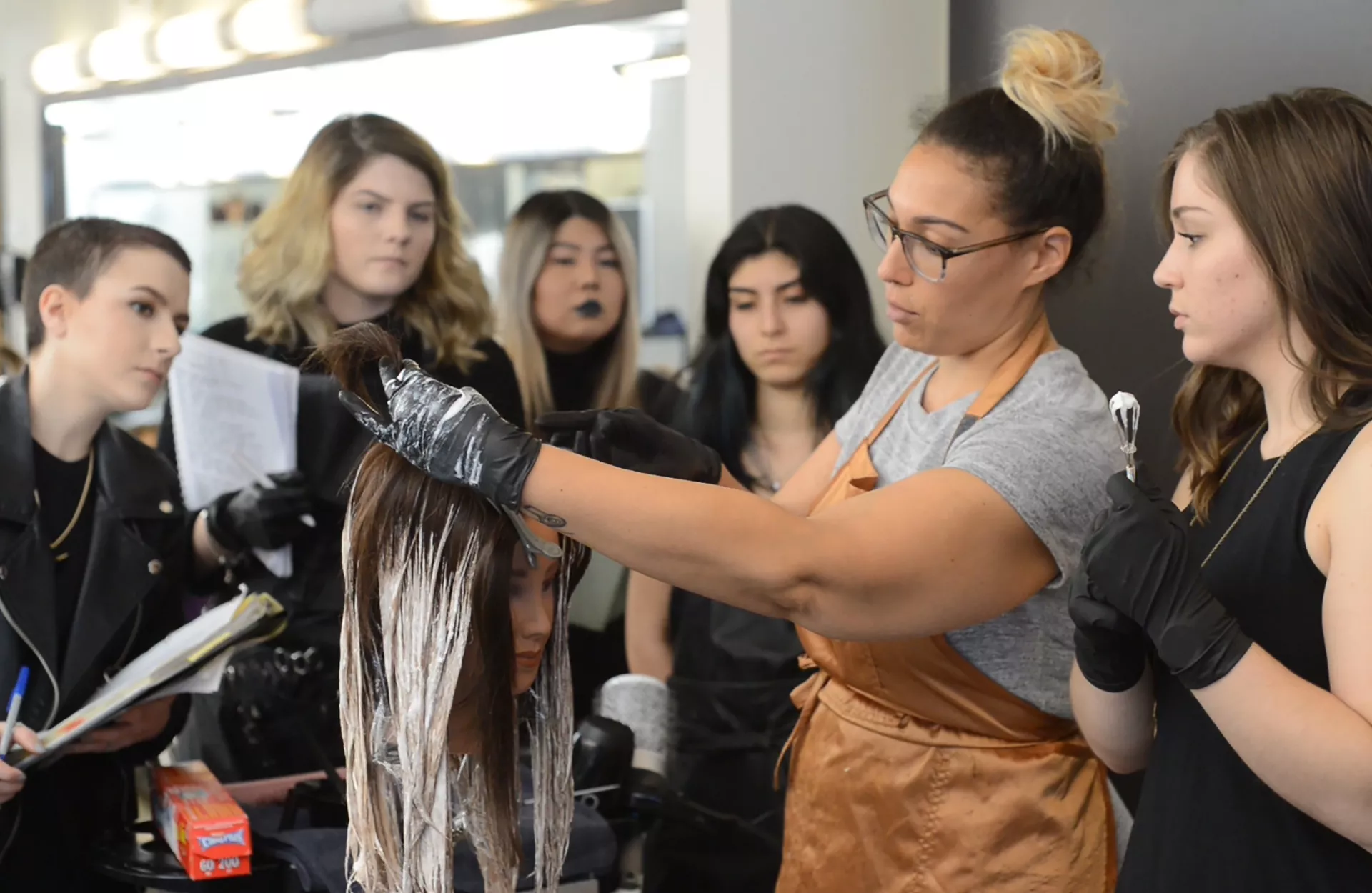 baylage demo at Blanche Macdonald's Robson campus