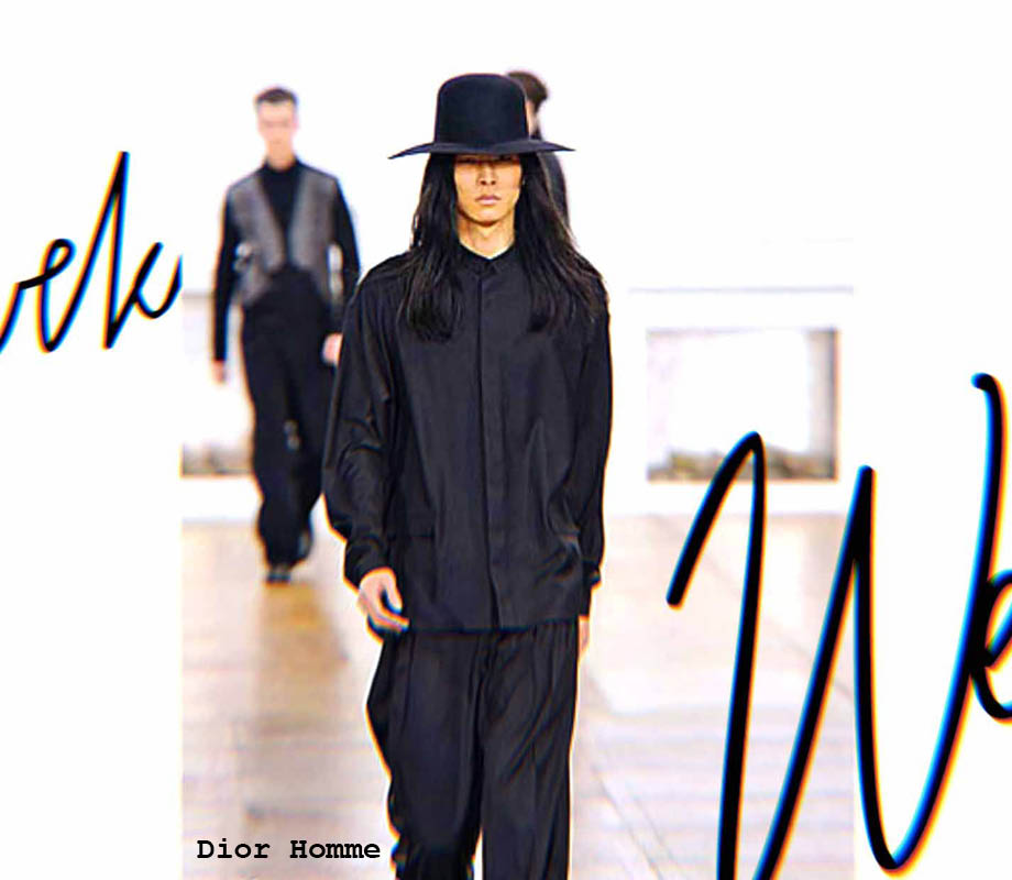 fashion merchandising grad David Chiang supermodel walks the runway for Dior Homme