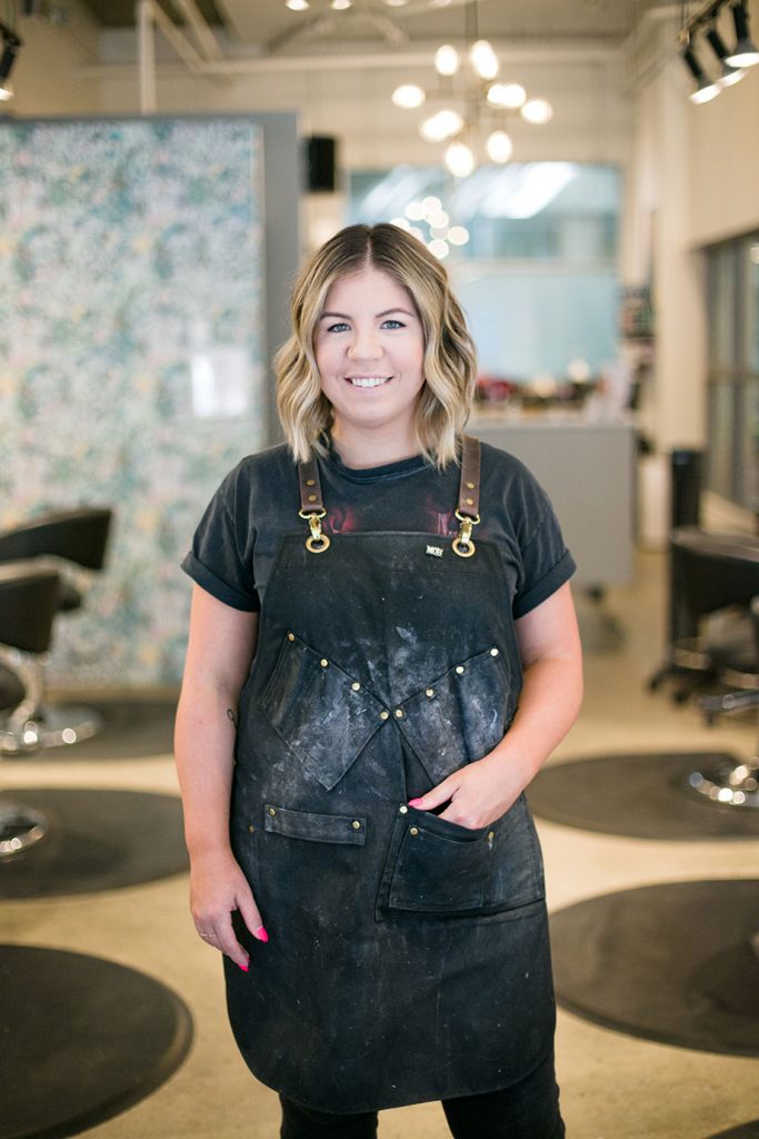 Eliza Trendiak salon owner and Blanche hair grad