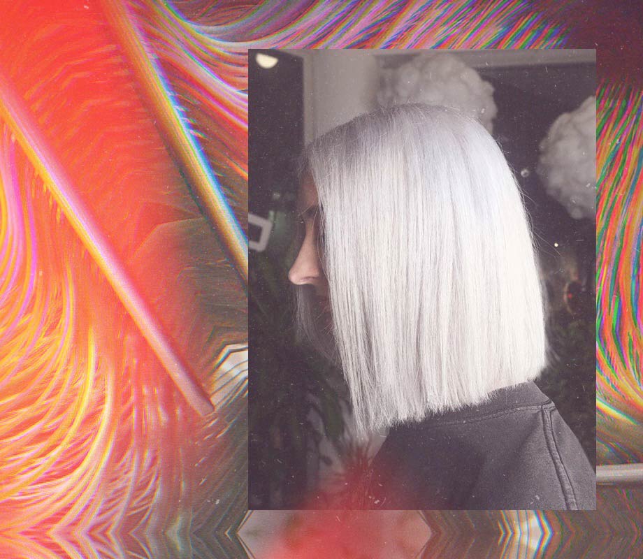 silver bob haircut by Nessa Pineda Blanche Macdonald Pro Hair Graduate