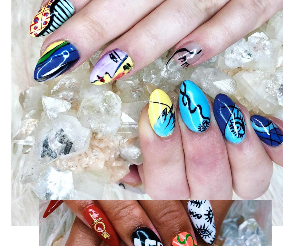BMC graduate Tatiana Tavares' Picasso-inspired nails