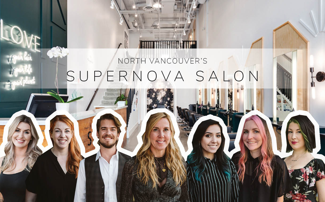 Supernova Salon Staff at their location in North Vancouver