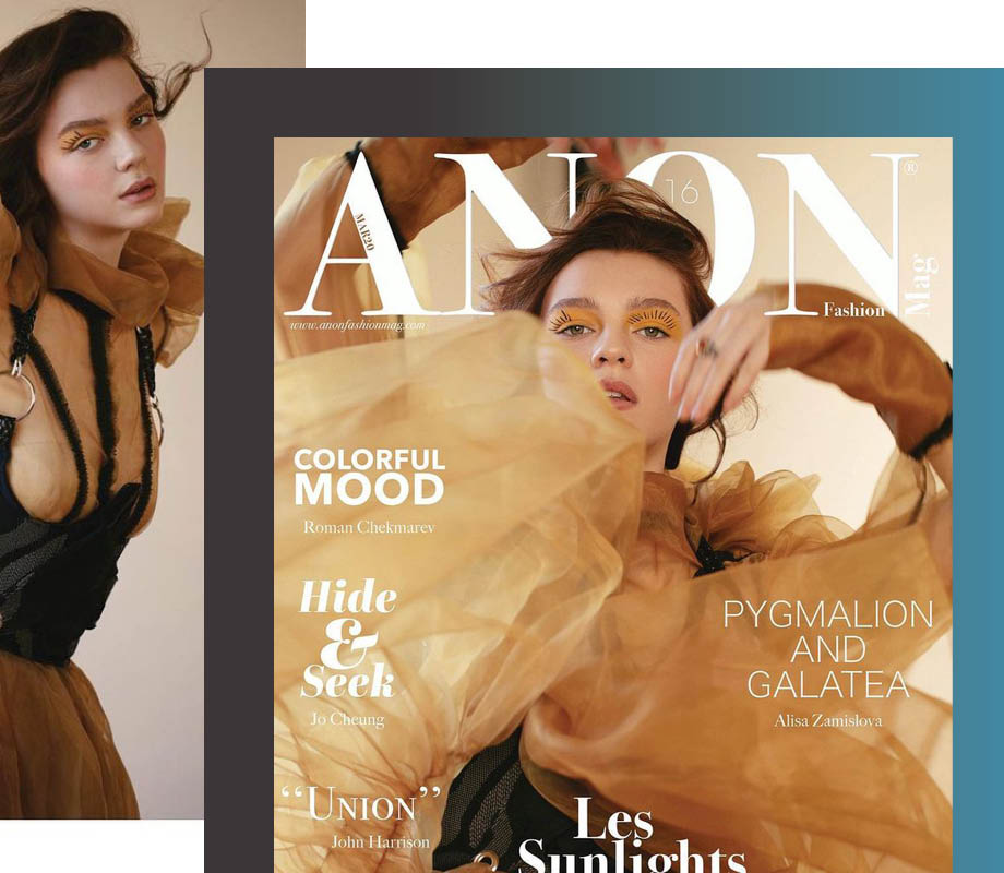 BMC Graduate Vanessa Smith styling for Anon Fashion Magazine cover