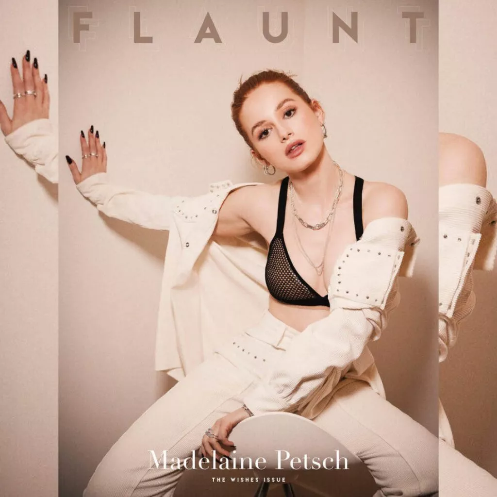 BMC nail studio graduate Vanessa Stern's nails for Riverdale star Madeline Petsch on the cover of FLAUNT magazine