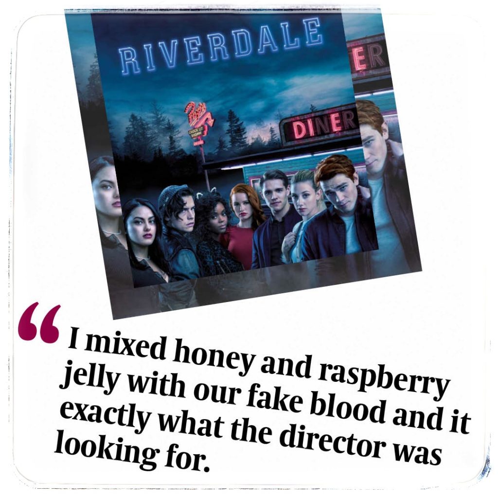 BMC Pro Makeup graduate and Hollywood North Makeup Artist Azita Abbaspour's work on Riverdale