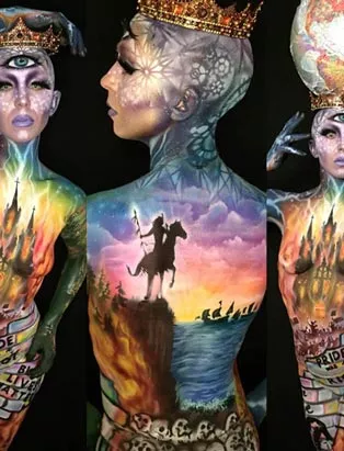 Blanche Grad-turned-Instructor Jennifer Little Places Sixth in the World at 2021 World Bodypaint Festival!