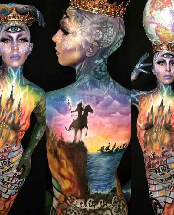 Blanche Grad-turned-Instructor Jennifer Little Places Sixth in the World at 2021 World Bodypaint Festival!