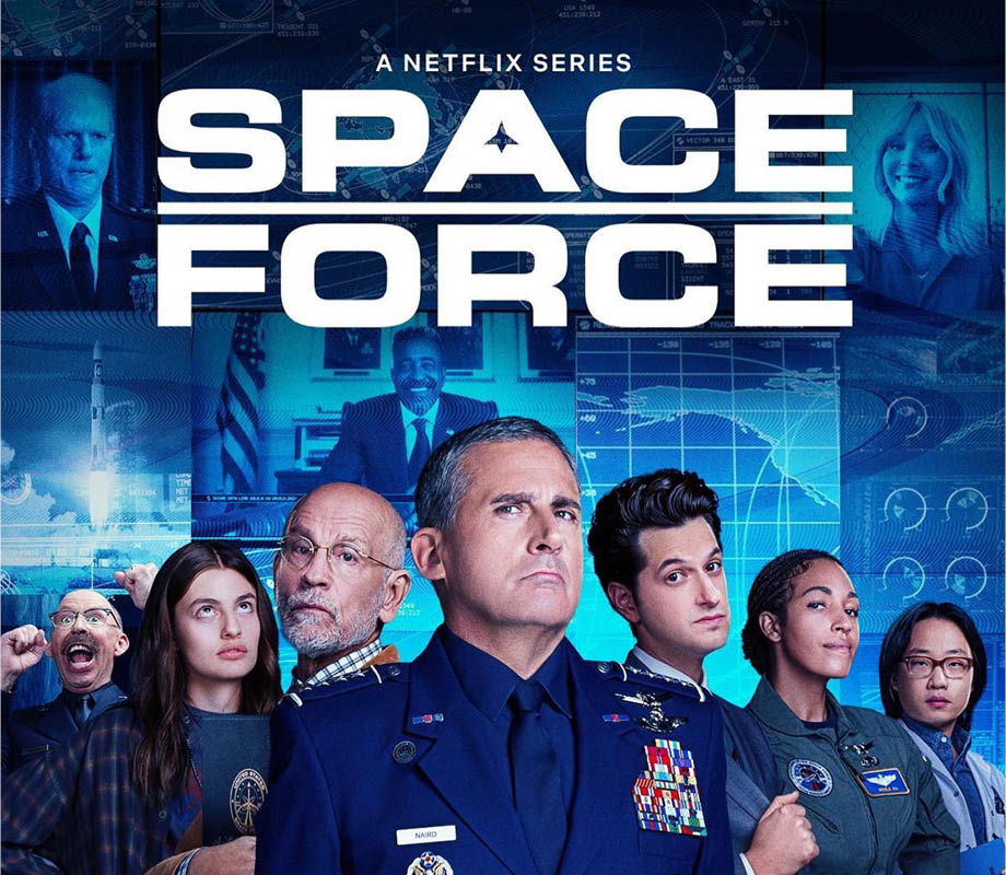 Space Force Series Poster with Steve Carrell