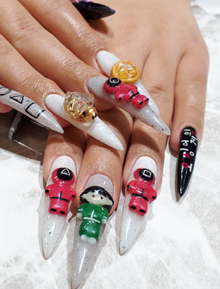 3D Nail Art by Anime Nail Artist Chiharu Taji