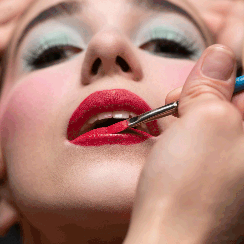 editorial photo shoot with CurliQue Beauty Q-Talent Leader Isabelle, dressing in neutral long dress, and dressing as Marilyn Monroe