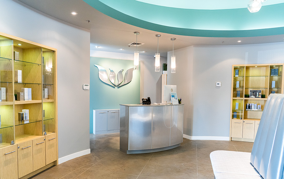 Canadian Laser and Skincare reception area