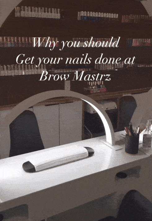 gif of Brow Mastrz Spa Studio, nail services, massage services