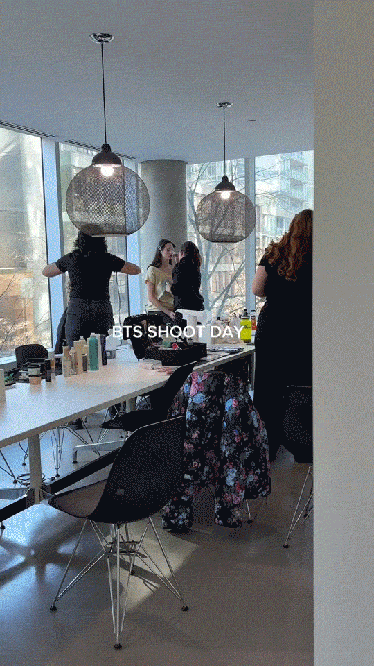 Fashion Branding video featuring Blanche Macdonald students and models backstage during makeup and hair styling in Vancouver, BC